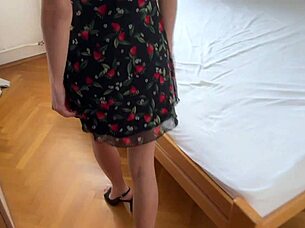 Public agent bends pretty Katty West over for rough creampie