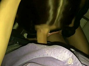 I love deepthroating his throbbing cock late night latina style!