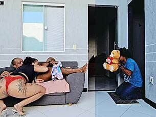 boyfriend's romantic gift but i fuck his brother anal