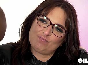 Kneeling Nana Mature Plumper Fucks Massive Black Cock Passionately