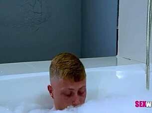 stepmom sees me stroking, blows me till i explode