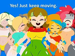 Minus8 Lesbian Big Tits Workout in Tight Leggings!