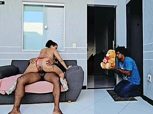 boyfriend's romantic gift but i fuck his brother anal