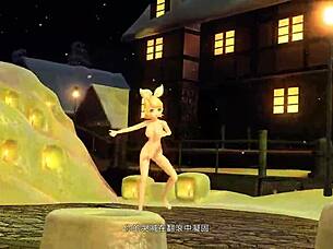 KAGAMINE RIN SNOWMAN NUDE MOD GODDESS!
