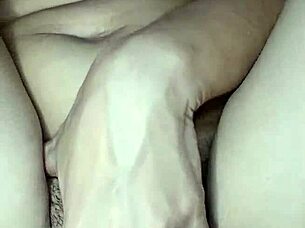 young latina with hairy pussy rides toy masturbating till creamy orgasm secretly