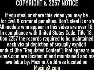 Busty asian maxine x squirts from poolside dildo anal pussy pounding