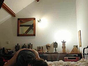 black satin corset slut fucked doggystyle with dirty rimjob!