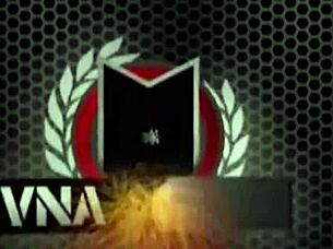 Blonde Maggie Green masturbates huge natural tits with pink dildo toy