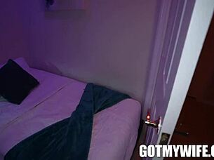 egypt enjoys first big black cock as husband watches