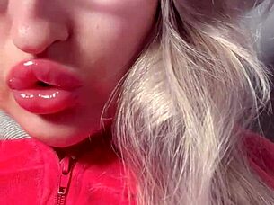 bimbo red lips worship webcam domination