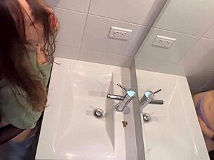 Shocked discovering rival now fingering her wet pussy to orgasm with me