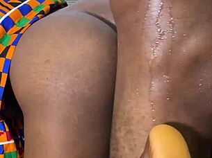 Petite Ebony Girlfriend Rides Black Cock