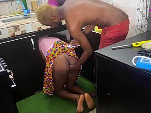 Petite Ebony Girlfriend Rides Black Cock