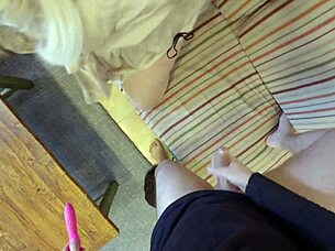 Caught Milf Masturbating Fucks Cum Mouth