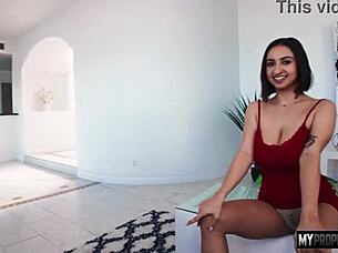 a divorced hottie films deepthroat pov threesome sex tape