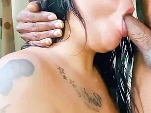 sucking that throbbing cock hard until hot cum explodes