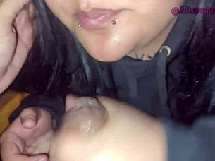 Best Friend Swallows My Cock Balcony