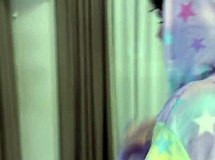 skinny girlfriend gags on cocks takes double pounding and cumshots