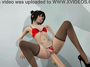 skinny teen gets banged hard by two big cocks group style