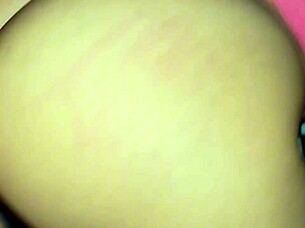 rough sex with busty neighborhood beauty. doggystyle view of her huge jiggling cheeks