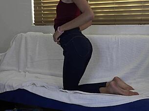 rip these tight jeans off me and fuck hard doggystyle then missionary