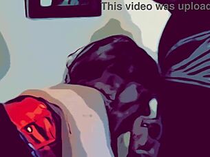 granny in corset fishnets blows superhero cock cosplay style