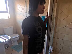 i soap up my pierced nipples and wet body in the shower