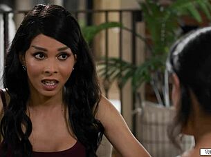 a tgirl expresses gratitude using her firm dick in a personal moment