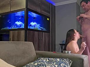 Smoking BBW Fucked Doggystyle with Sloppy Blowjob