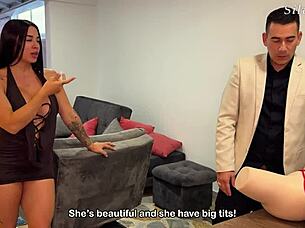 Silvana Lee SHAKES BIG TITS In Threesome With Busty Doll And Huge Cock