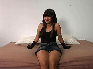 latina teen begs creampie finish inside petite pussy pov