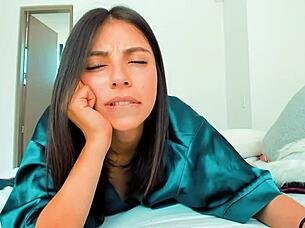 Latina webcam slut fingers stretches facefucked cosplay fun