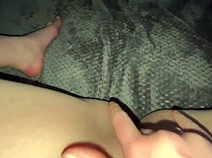 horny blonde slut fingers pussy hard pov