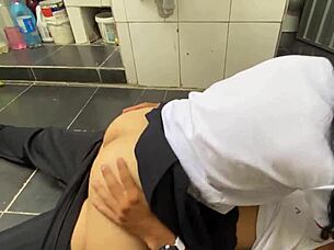 perv spies petite washing panties then drills cum-covered pussy