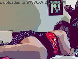 granny in corset fishnets blows superhero cock cosplay style