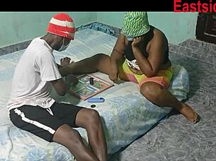 second ludo game led to my bbw pussy creampied by monster bbc