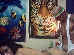 Glasses Brunette Model Pounds Italian Machine Backstage