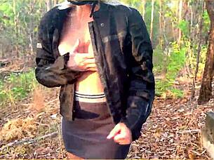 blonde milf no panties miniskirt public oops slip