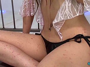 this bitch's cunt and asshole wrecked in double penetration group fuck 😈🍑