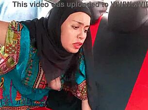 Indian Stepmother in Hijab Bent Over Car Fucked Rough Big Cock Doggystyle