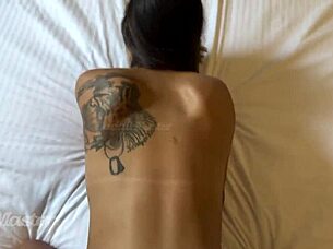 invited my ex's hot athletic latina friend for motel blowjob and doggystyle