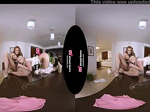 tsvirtualovers shemale pounds blonde maid's ass bareback in heels doggystyle