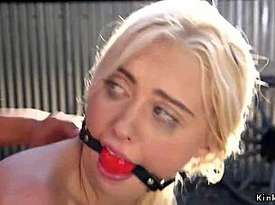 bound saloon maid's helpless ass wrecked in rough bdsm anal