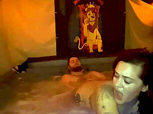 santana red quickie creampie hot tub fuck wca