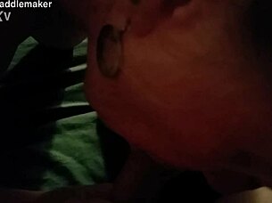 joanna's mature granny lips wrap my cock for deep amateur suck