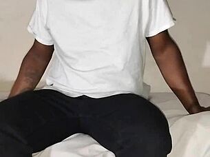 jeans-clad wrestler masturbates freely craving more join-in action