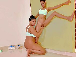 daughter's boyfriend threesome with fantastic ffm squirting deepthroat facial cumshot tight pussy anal fisting group romantic brunette teen petite skinny beautiful homemade 3some