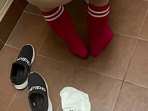 Ready to fuck this cute pink sock freak on big black cock?