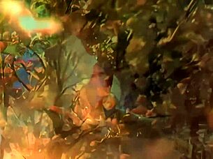 adorable brunette IN FOREST gets cum facial from ripped tattooed guy RIDING hard