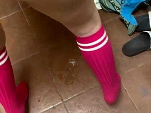 Ready to fuck this cute pink sock freak on big black cock?